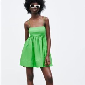 Zara Contrasting Voluminous Dress